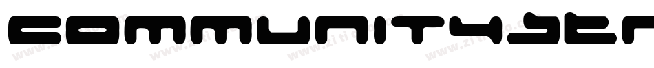 CommunityService Black字体转换